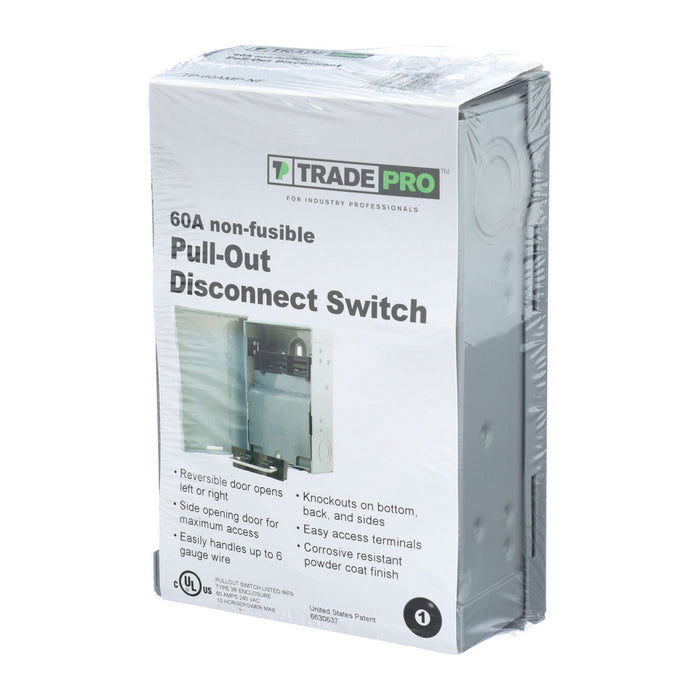 TRADEPRO® - TP-60AMP-NF Non-Fusible Disconnect 60 amp