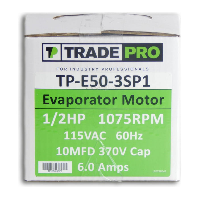TRADEPRO® - PSC 115 VAC 1,075 RPM 1/2 HP 3-Speed - Direct Drive Blower Motor